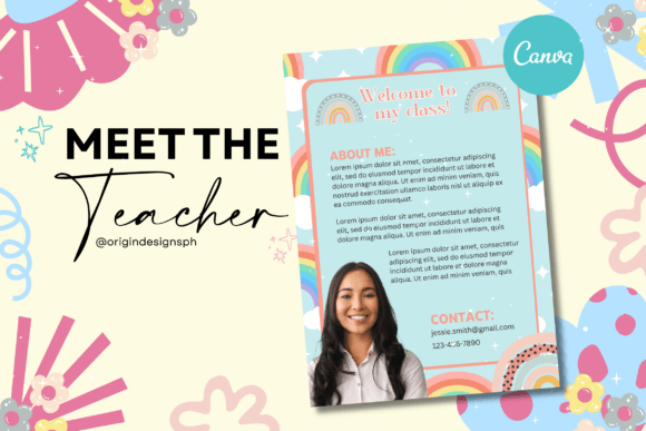 Canva Template Meet the Teacher