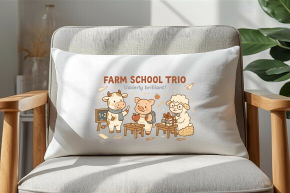 Farm School Trio PNG: Bringing Barnyard Brilliance to Your Classroom Crafts