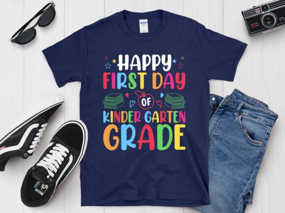 Happy 1st Day of Kinder Garten T-Shirt Design