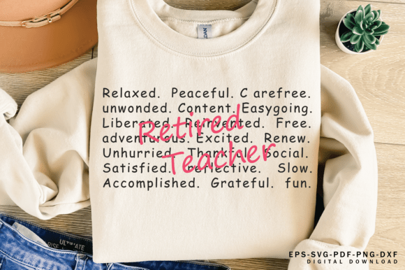 Retired Teacher Words Png Svg, Gift Png: A Creative Solution for Honoring Educators