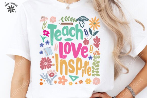 Teach Love Inspire Png and Retro Teacher Png: Elevating Your Creative Projects with High-Resolution Design