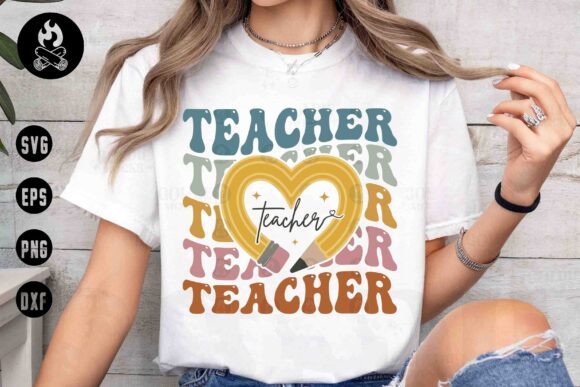 Teacher Heart Pencil SVG: Elevating Educator-Themed Design