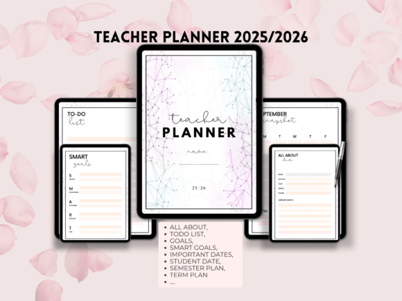 Teacher Planner 2025-2026: A Digital Design Asset for Educators